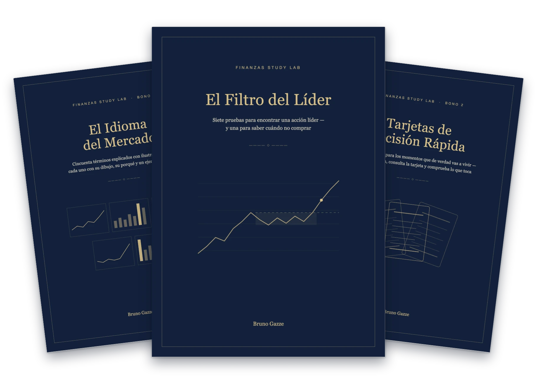 El Filtro del Líder con sus dos libros de bono: El Idioma del Mercado y Tarjetas de Decisión Rápida